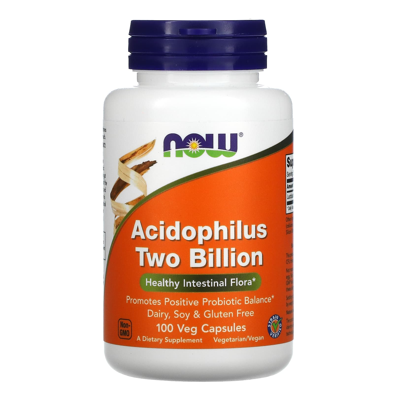 Now Foods, Acidophilus 2 Billion, 100 Veg Capsules UPC 733739029058 | HiLife Vitamins